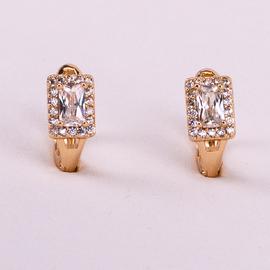 Серьги позолота Xuping 18К 2367 белый