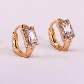 Серьги позолота Xuping 18К 2367 белый